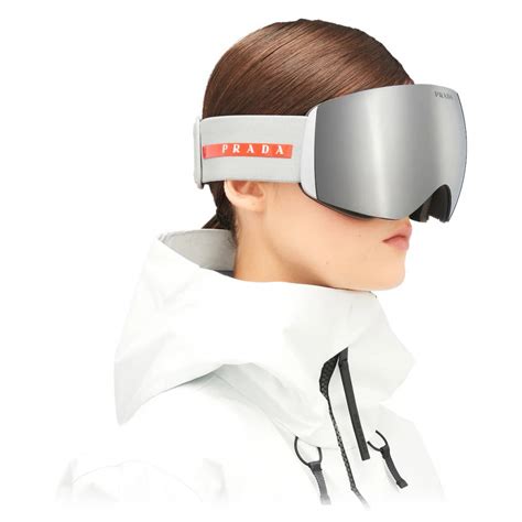 mascherina prada sci|Maschera da neve Prada Linea Rossa by Oakley.